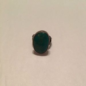Teal fashion ring